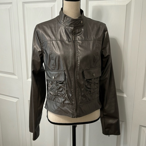 Ashley Junior’s  Full Zip Fully Lined Jacket, XL, Pewter color - Picture 1 of 16